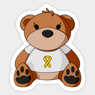 Sarcoma/Bone Cancer Awareness Teddy Bear Sticker